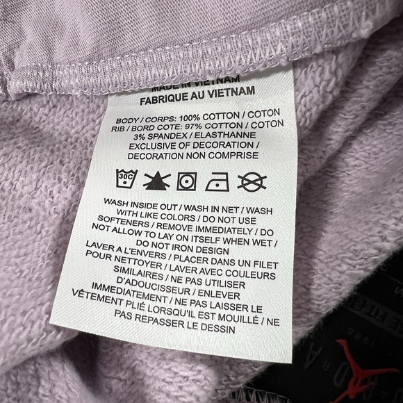 Air Jordan Bi-Color Terry‎ Fleece Shorts Lilac Purple DX0391-532 Women's Medium - Picture 4 of 10
